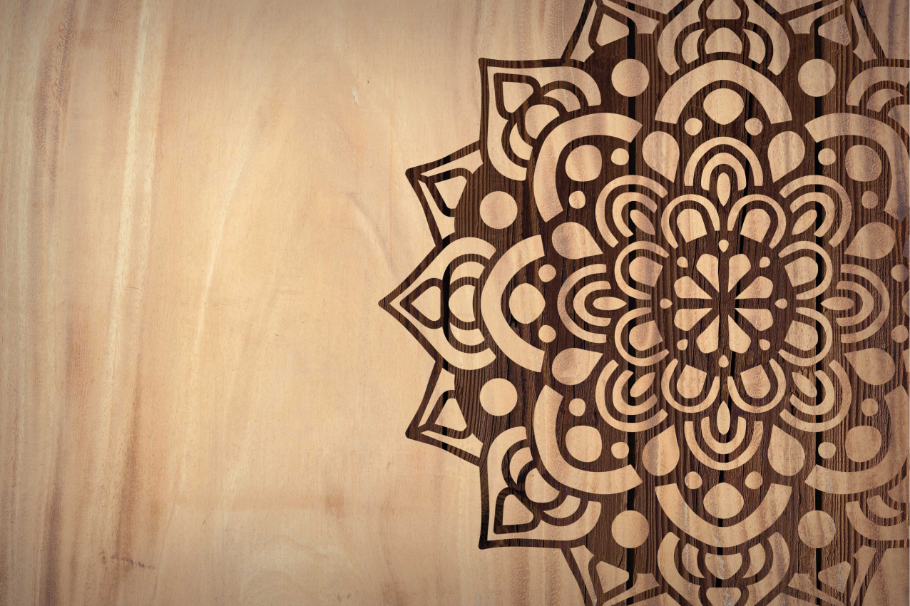 Podkładki na stół z wzorami Drewniany wzór boczny - TenStickers