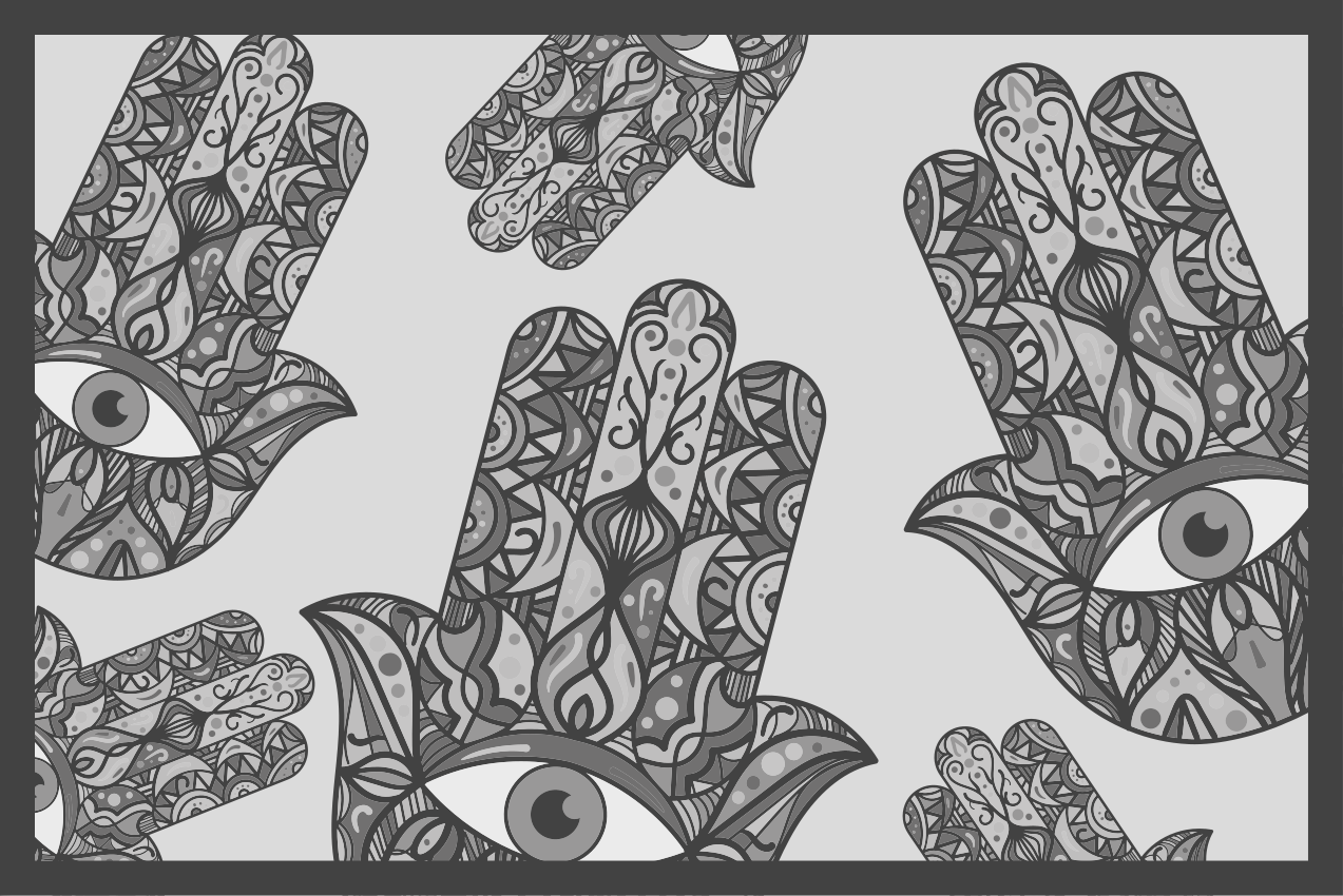 Podkładka na stół oryginalna wzory złożonych rąk - TenStickers