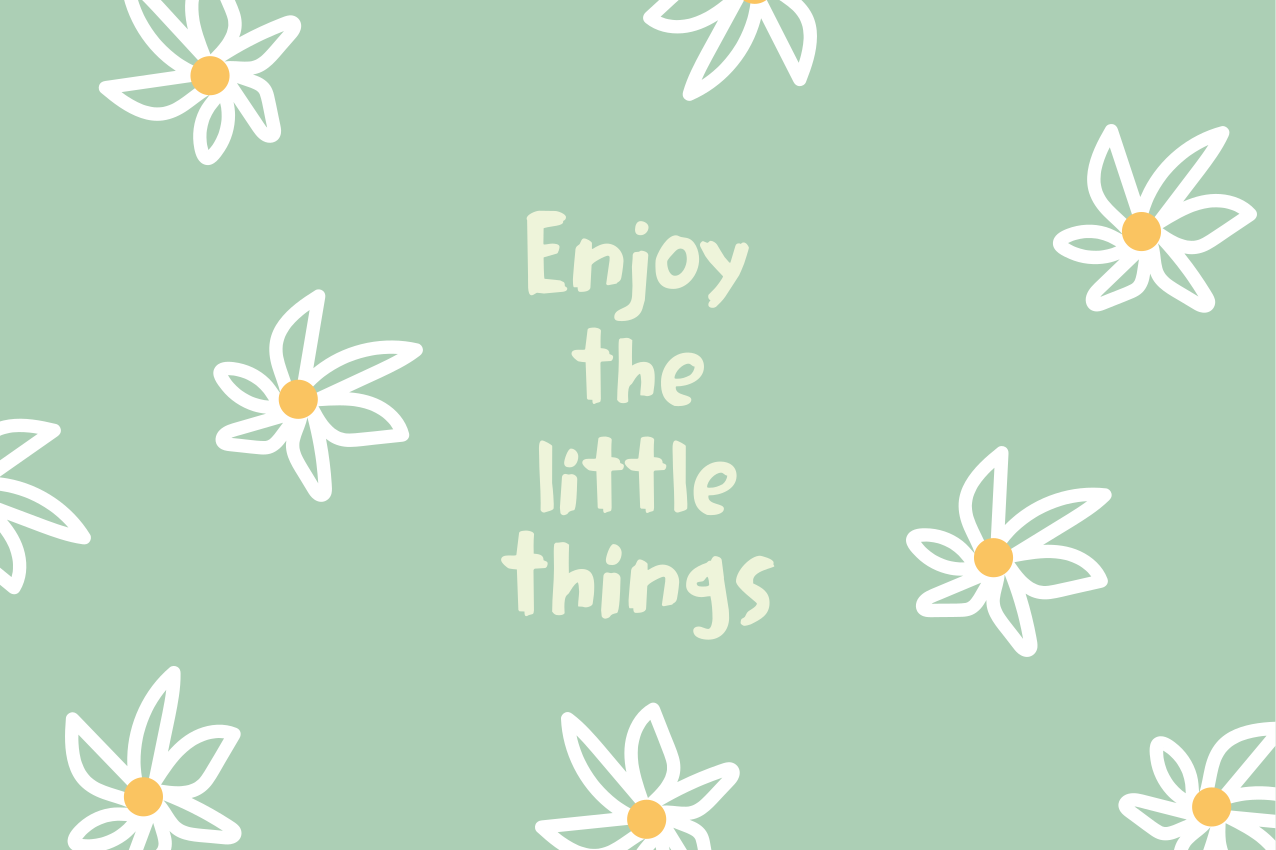 Podkładka na stół oryginalna kwiatowa kompozycja daisy - TenStickers