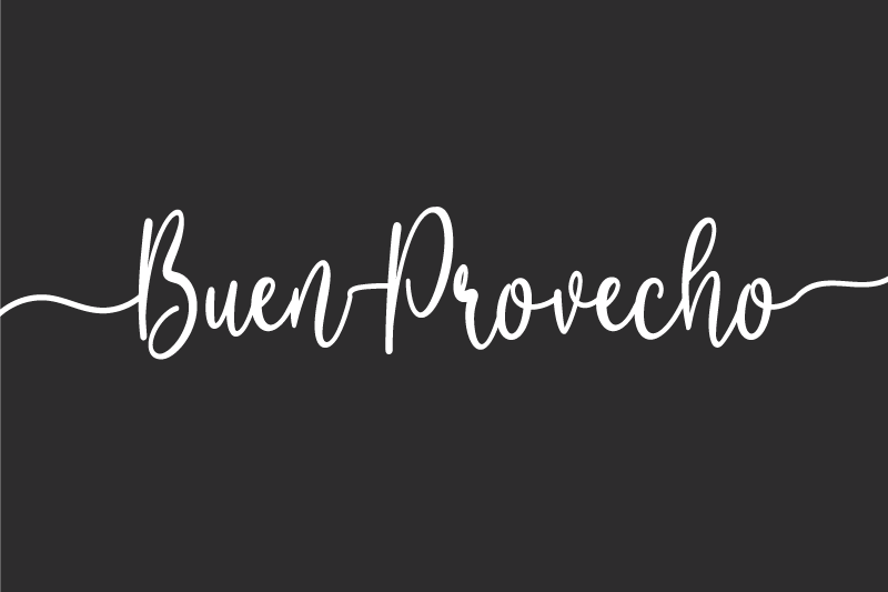 Podkładka na stół z tekstem elegancka afirmacja jedzenia - TenStickers