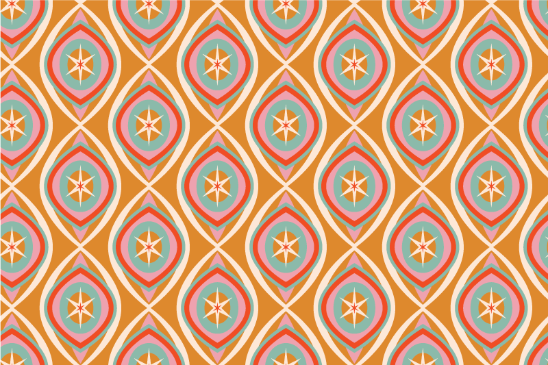 Podkładka na stół oryginalna wzór kolorowych gwiazd - TenStickers