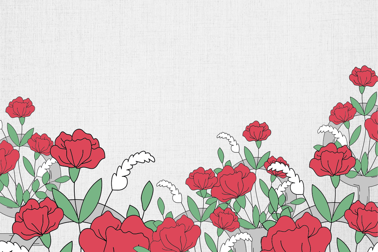 Podkładka na stół oryginalna wzór kwiatowy z liśćmi - TenStickers