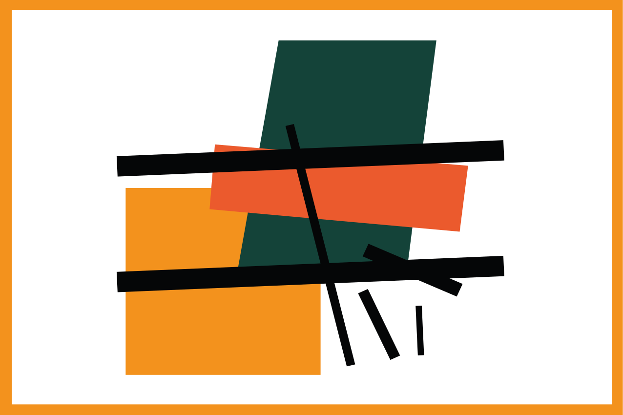 Podkładka na stół nowoczesna bloki geometryczne abstrakcyjne - TenStickers