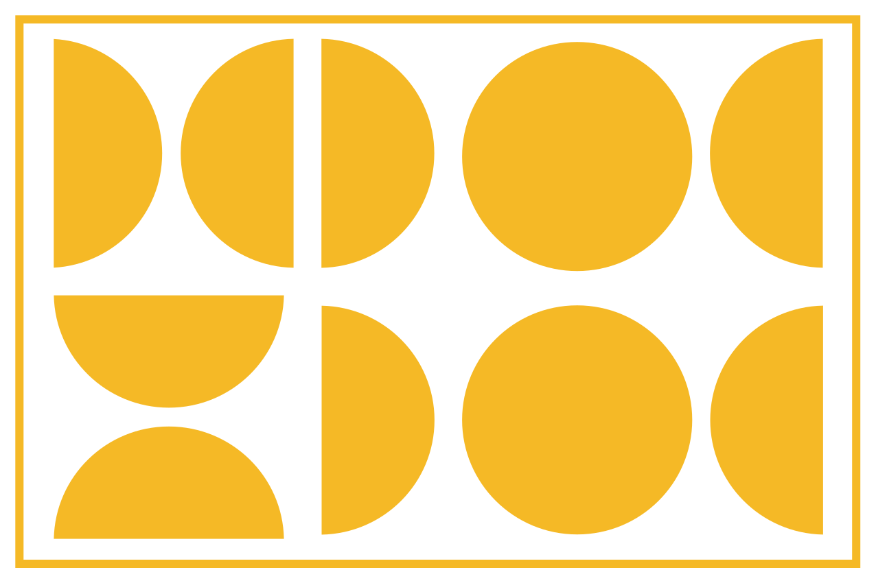 Podkładka na stół nowoczesna Żółty geometryczny kształt - TenStickers