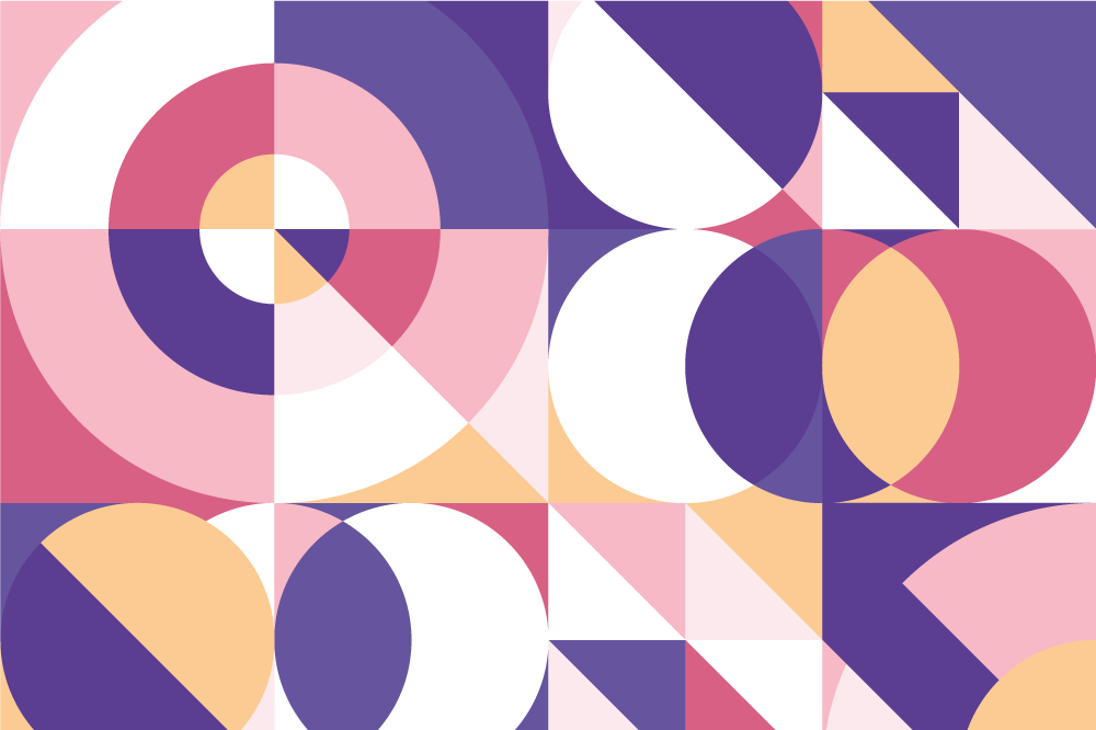 Podkładka na stół nowoczesna geometrii kolorów - TenStickers