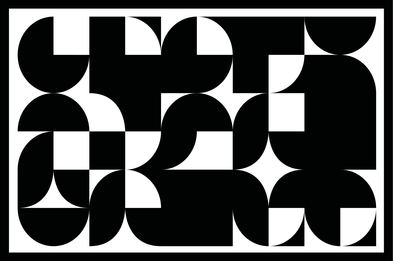 Podkładki na stół okrąg geometryczny wzór sztuk - TenStickers