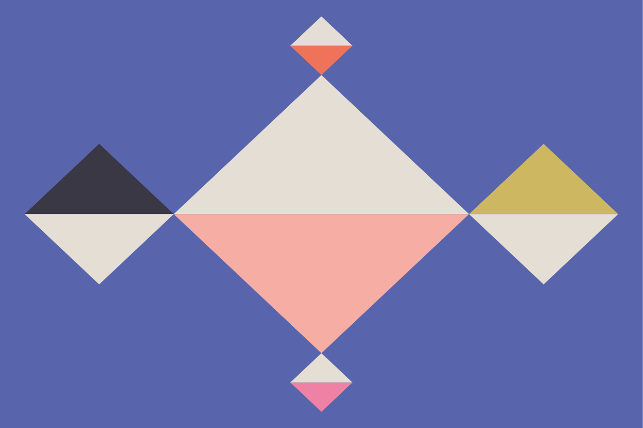 Podkładka na stół nowoczesna kwadratowe geometryczne kolory - TenStickers