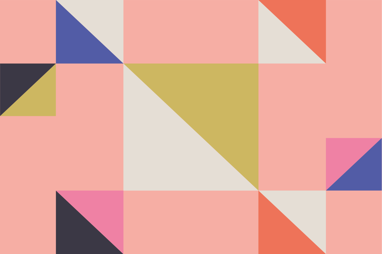 Podkładka na stół nowoczesna sekcje kolorów geometrycznych - TenStickers