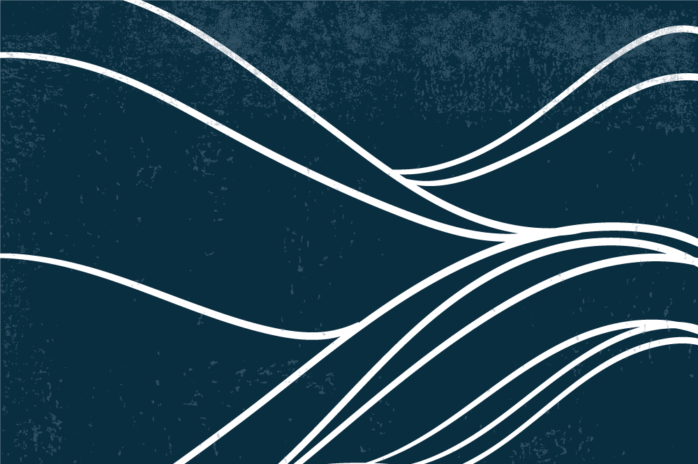 Podkładka na stół nowoczesna elegancki wzór falowy - TenStickers