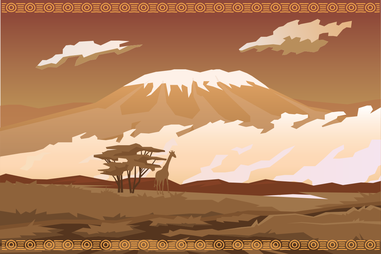 Podkładka na stół oryginalna scena majestatycznych gór - TenStickers