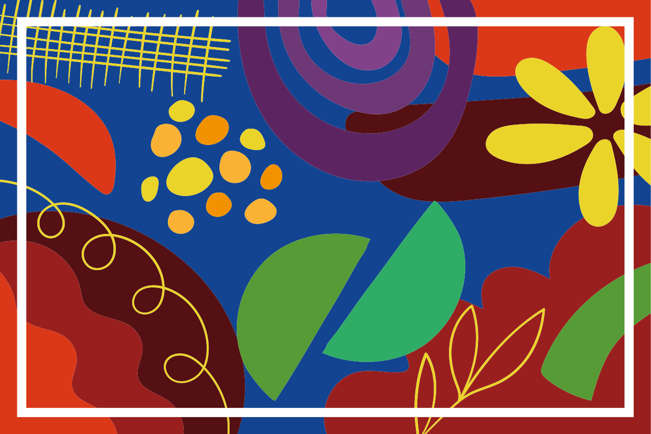 Oryginalna podkładka na stół abstrakcyjny kolorowy wzór - TenStickers