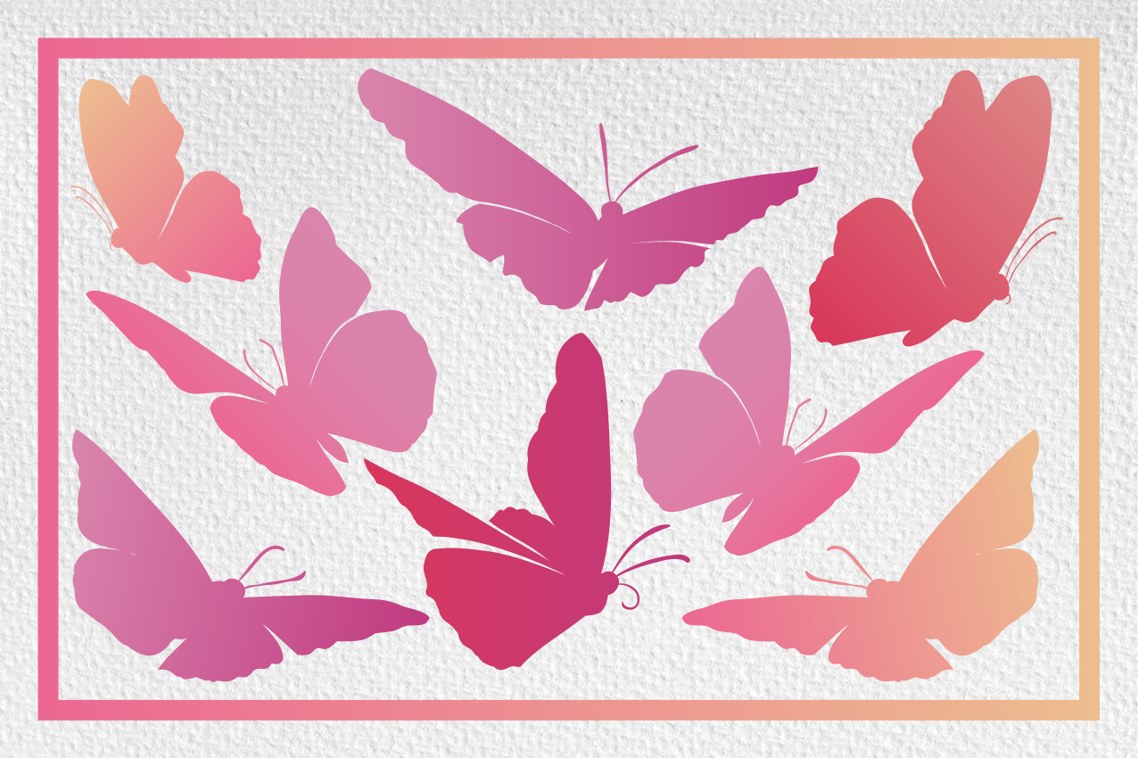 Podkładka na stół dla dzieci z kolorowym motylem - TenStickers