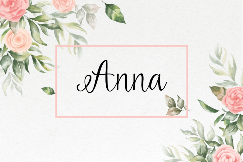 Podkładka na stół z imieniem w kwiaty personalizowana - TenStickers