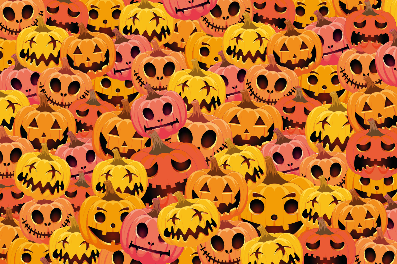 Podkładka na stół Halloween kolekcja sztuki dyniowej - TenStickers