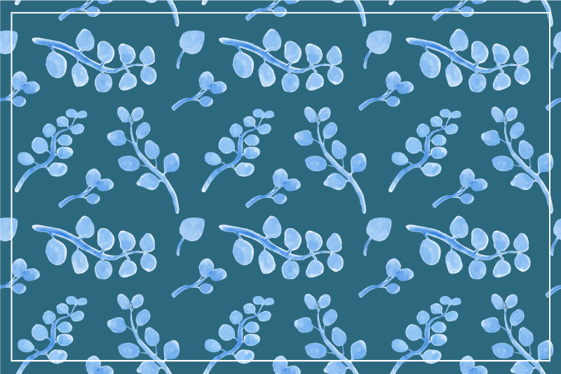 Podkładka na stół z wzorami liść botaniczny - TenStickers