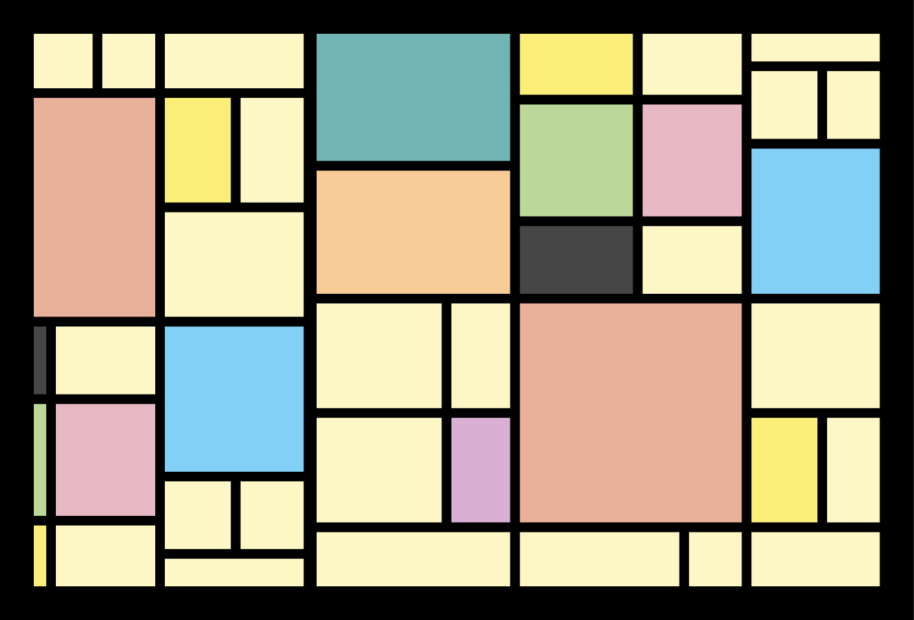 Podkładka na stół nowoczesna wzór geometryczny abstrakcyjny - TenStickers