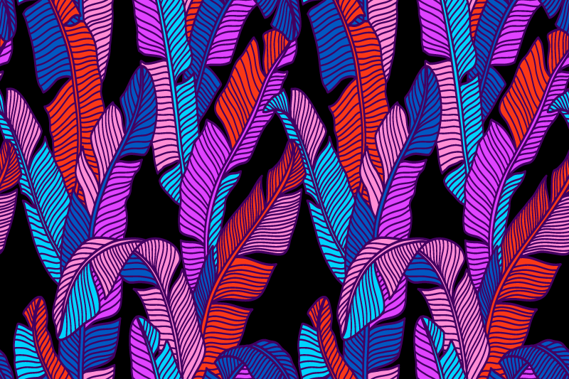 Podkładka na stół z wzorami kolorowe liście - TenStickers