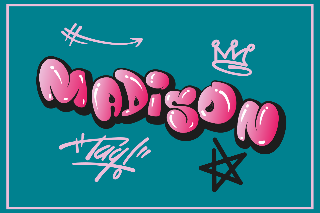 Podkładka na stół oryginalna z personalizacją imienia - TenStickers