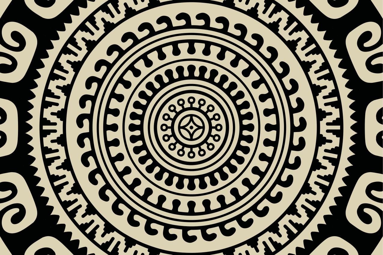 Podkładka na stół z wzorami w okrągłe kształty - TenStickers