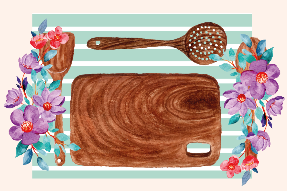 Podkładka na stół oryginalna elegancka scena kulinarna - TenStickers