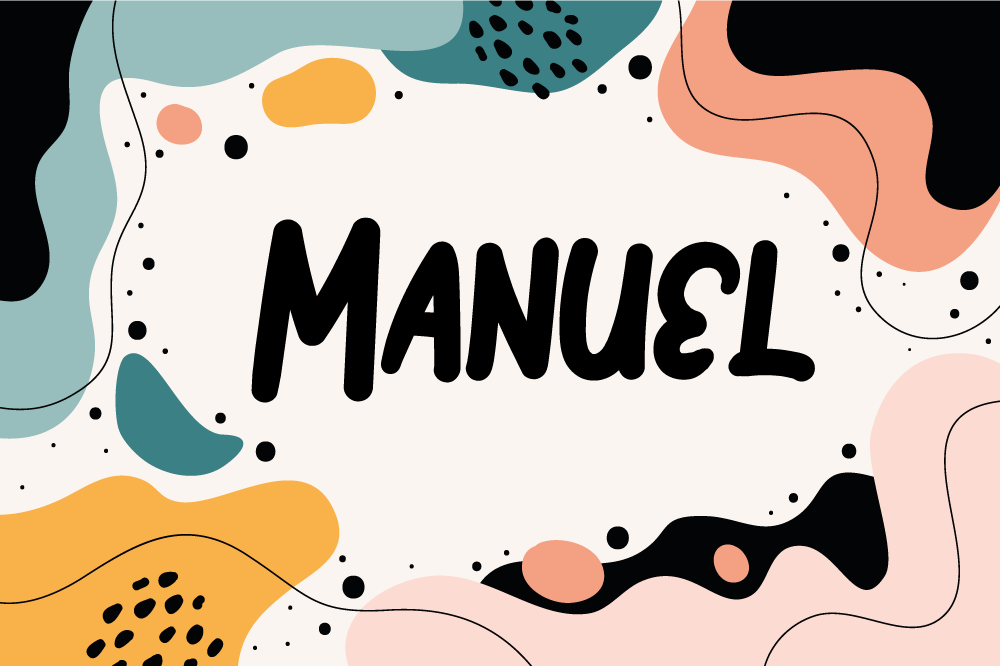 Podkładka na stół z imieniem Delikatne abstrakcyjne fale - TenStickers