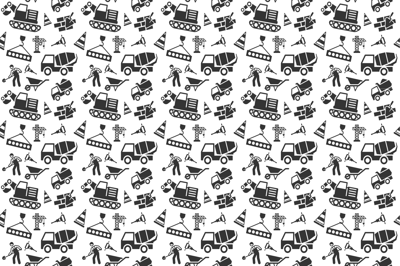 Podkładka na stół dla dzieci w motywy budowlane - TenStickers