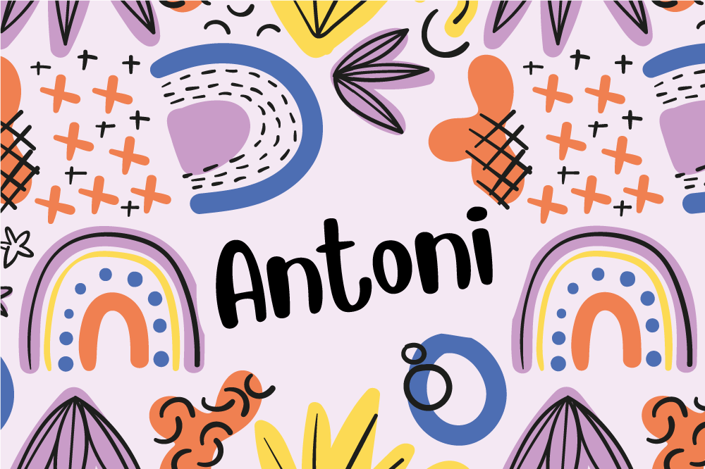 Podkładka na stół dla dzieci w kolorowe wzory tęczy - TenStickers