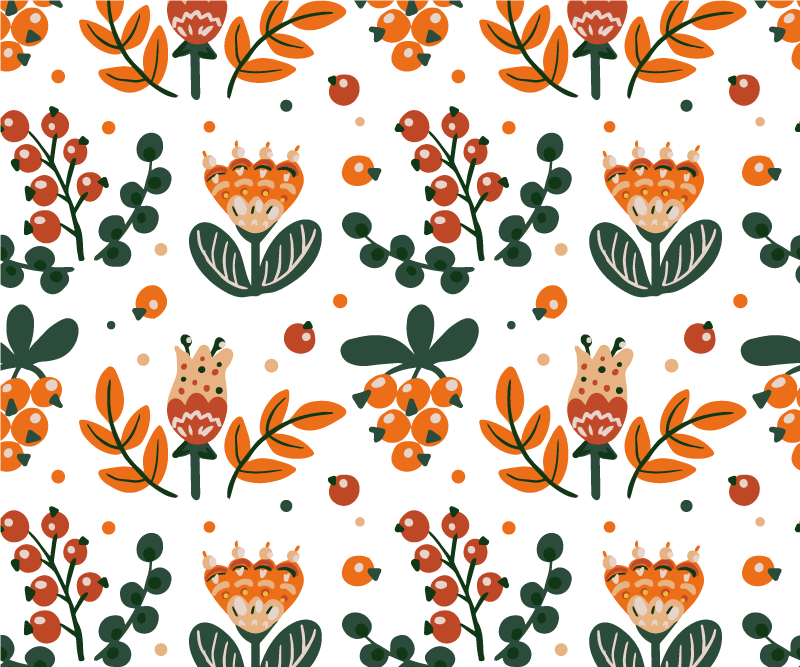 Podkładka na stół oryginalna zestaw roślinny z liśćmi - TenStickers