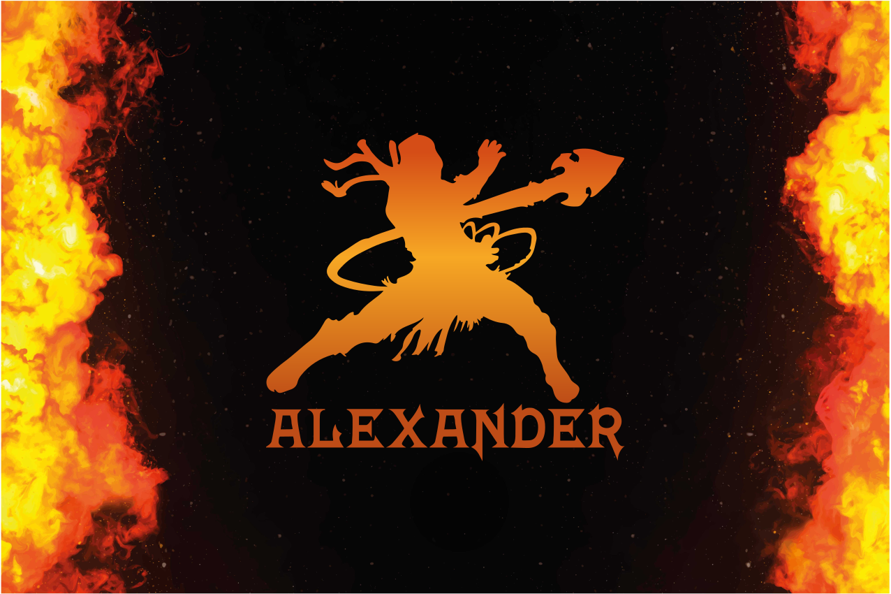 Podkładka na stół z imieniem projekt ninja - TenStickers