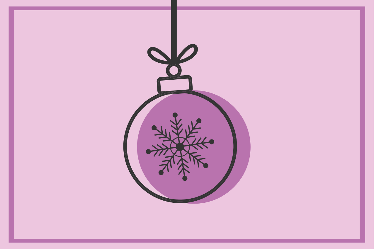 Podkładka na stół świąteczna z ilustracją płatka śniegu - TenStickers