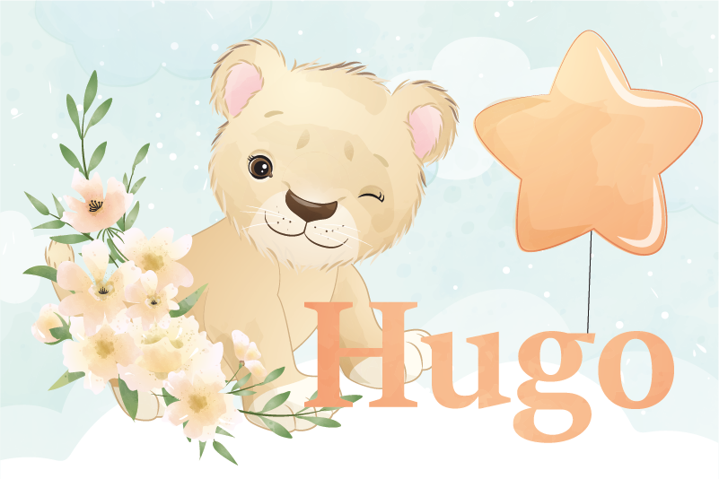 Podkładka na stół dla dzieci z wesołym lwem - TenStickers