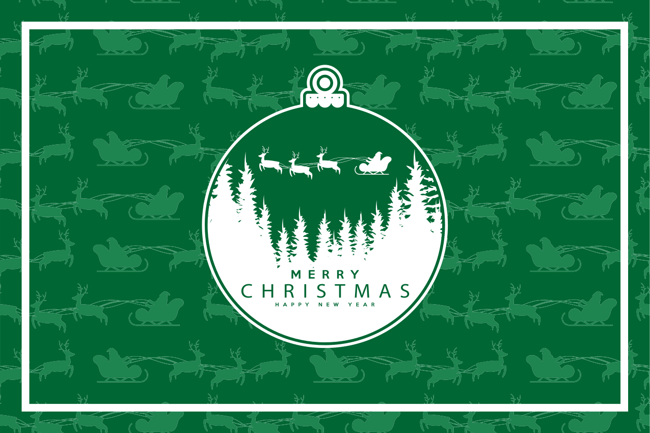 Podkładka na stół świąteczna z motywem ozdób choinkowych - TenStickers