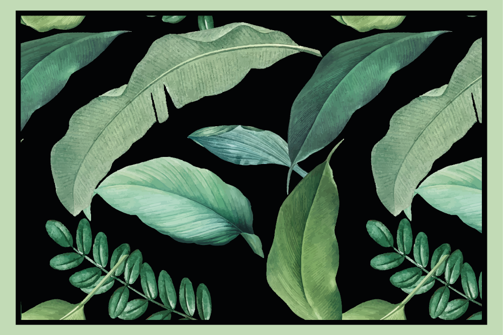 Podkładka na stół z wzorami motyw liści - TenStickers