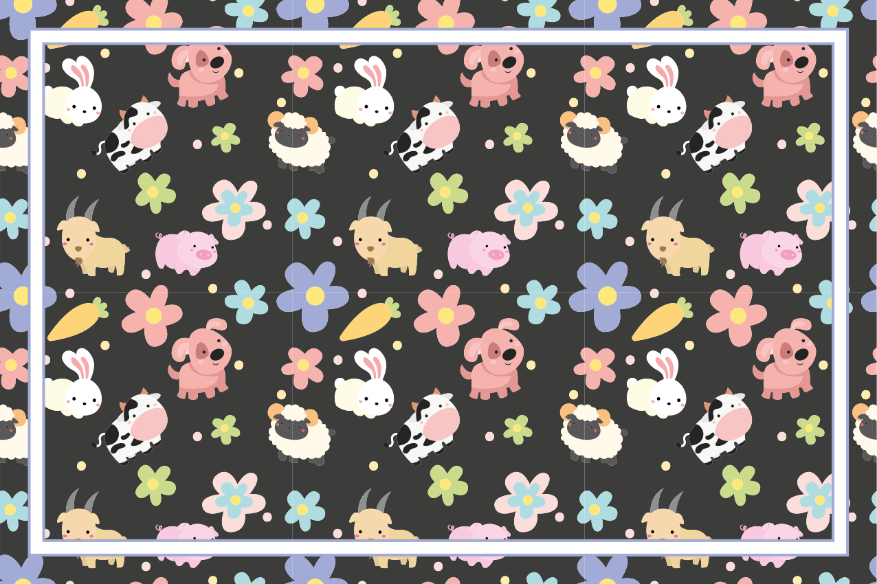 Podkładka na stół dla dzieci z uroczymi ilustracjami - TenStickers