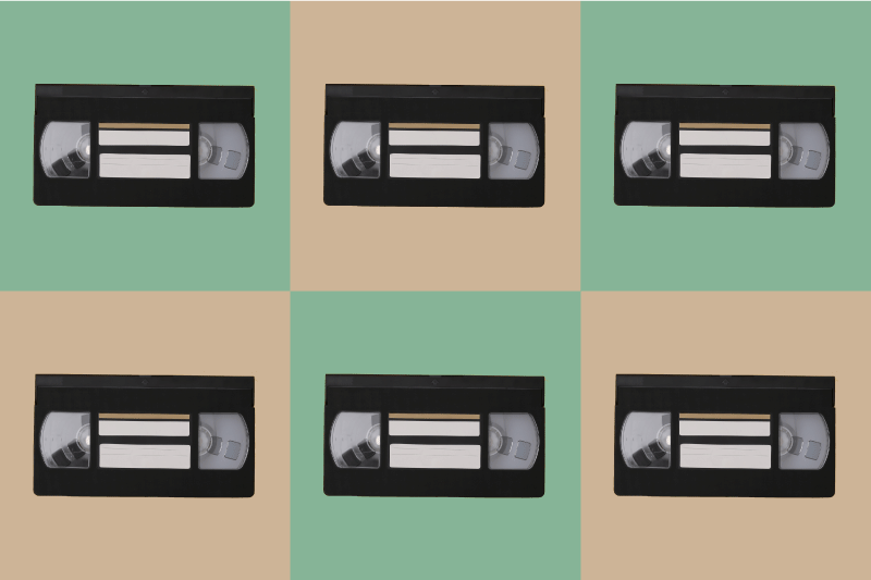 Podkładka na stół oryginalna w stylu vintage vhs - TenStickers