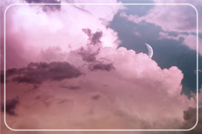 Podkładka na stół nowoczesna księżyc w chmurach - TenStickers