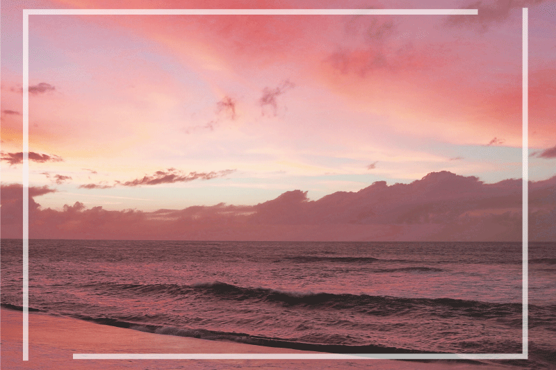 Podkładka na stół nowoczesna zachodzące słońce nad morzem - TenStickers