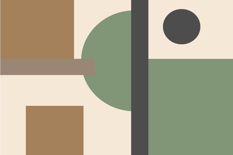 Podkładka na stół nowoczesna kształty geometryczne - TenStickers