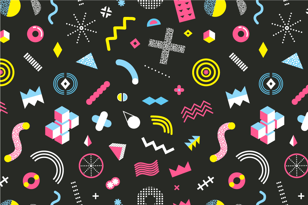 Podkładka na stół oryginalna w żywe geometryczne wzory - TenStickers