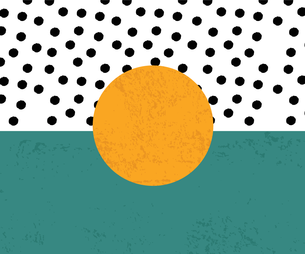 Podkładka na stół nowoczesna w odważne kropki - TenStickers