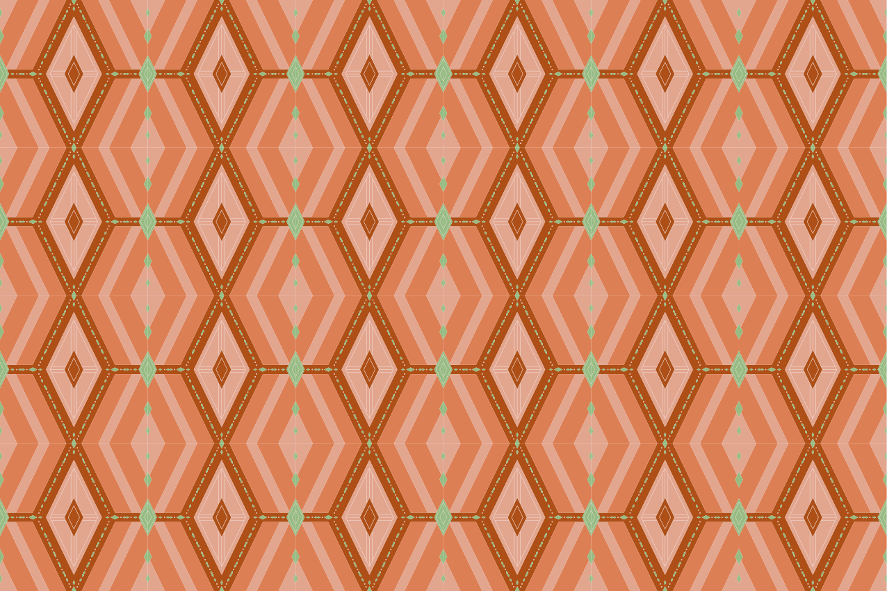 Podkładka na stół z wzorami w geometryczny hexagon - TenStickers