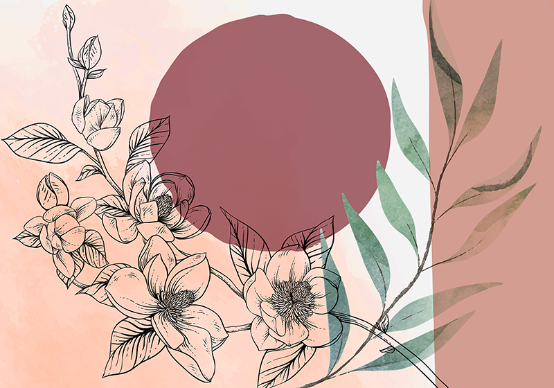 Elegancka podkładka na stół Różowe odcienie w stylu glamour - TenStickers