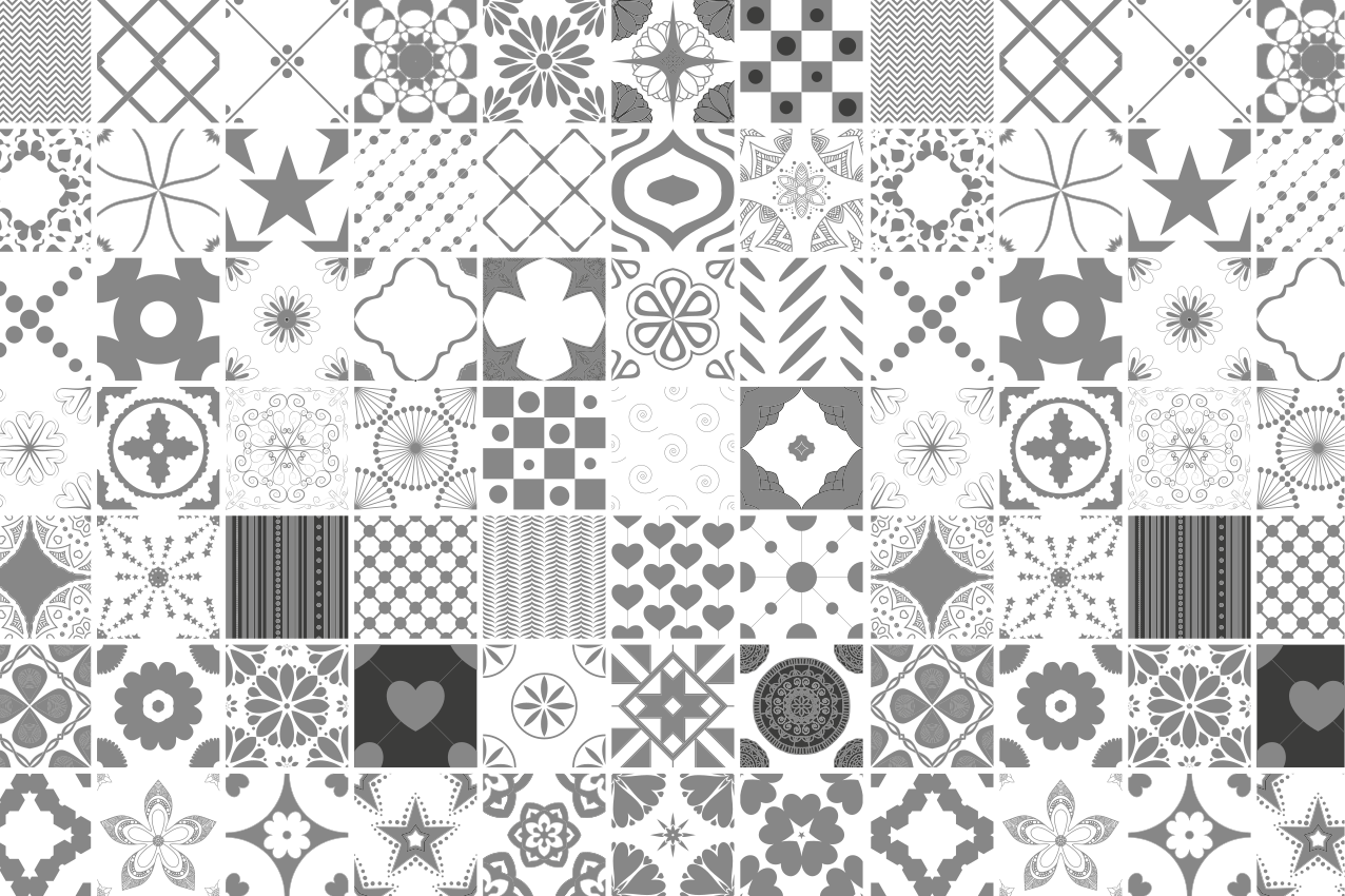 Podkładka na stół z wzorami w monochromatyczną teksturę - TenStickers