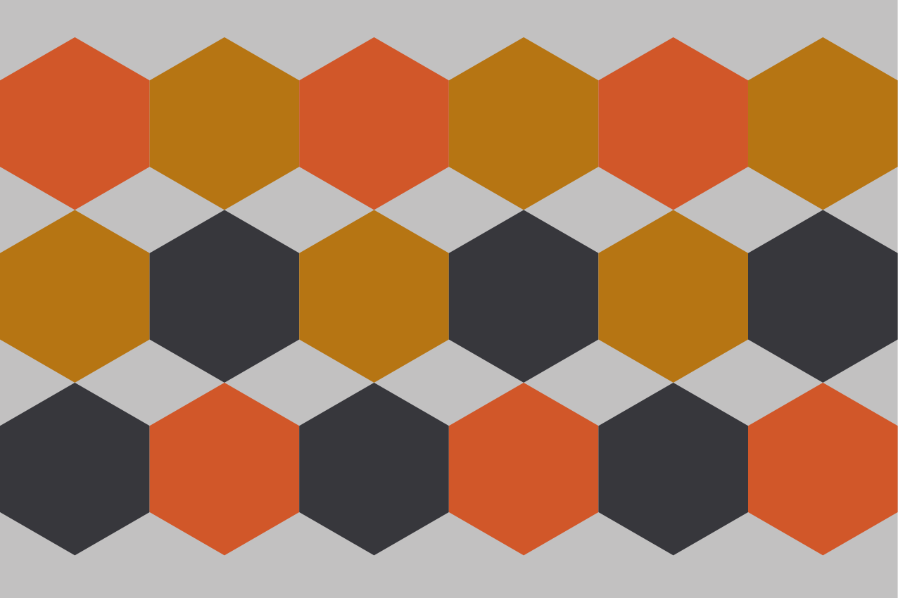 Podkładka na stół nowoczesna w wzór heksagonalny - TenStickers