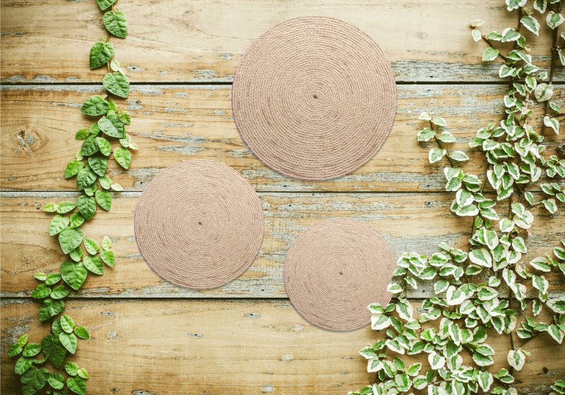 Podkładka na stół nowoczesna zestaw naturalnych podkładek - TenStickers