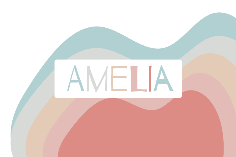 Podkładka na stół z imieniem w kolorowej wersji - TenStickers