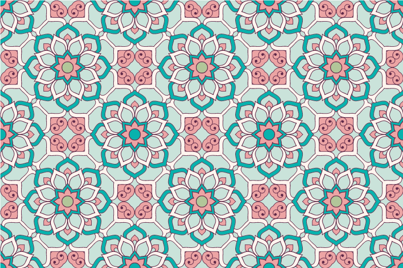 Podkładka na stół oryginalna w stylu kwiatowym - TenStickers