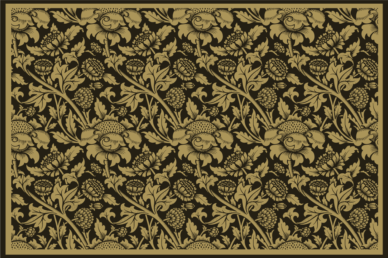 Podkładka na stół elegancka w stylu botanicznym - TenStickers