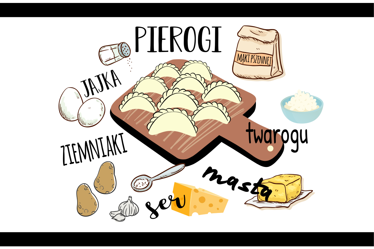 Podkładka na stół „pierogi ruskie” - TenStickers
