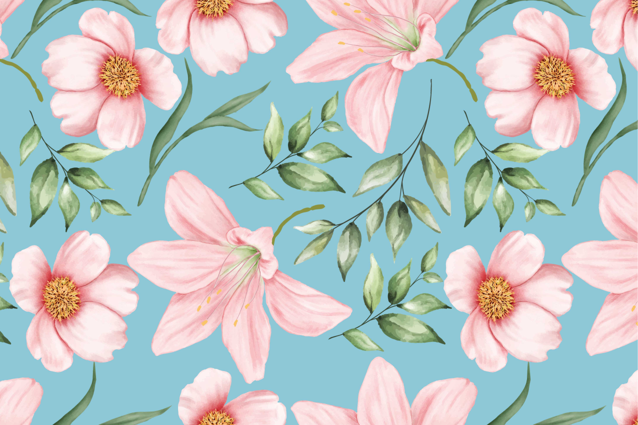 Podkładka w kwiatowym stylu vintage - TenStickers